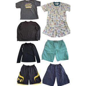 Boys Clothes Lot sz L XL T-Shirts Tops Shorts Under Armour Nike Lands End Summer